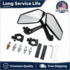 2PCS Cycling Bike Handlebar Mirror 22-25mm For Mountain Road Bike E-Bike Scooter