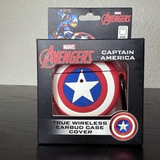 Marvel Captain America True Wireless Earbud Case Cover New