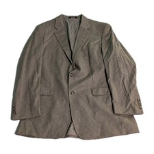 Jos A Bank Sz 46L Cashmere Blazer Jacket Sport Coat Beige Tan