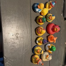 Unique Rubber Ducky Lot Of 13 Variety Jeep Fun Summer Birthday Sheep Devil Cat