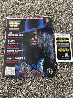 The Undertaker Autographed Vintage WWF Magazine March 1994 WWE Signed JSA COA