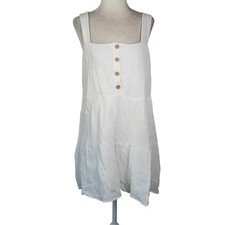 Show Me Your Mumu White Cotton Gauze Babydoll Mini Dress XS