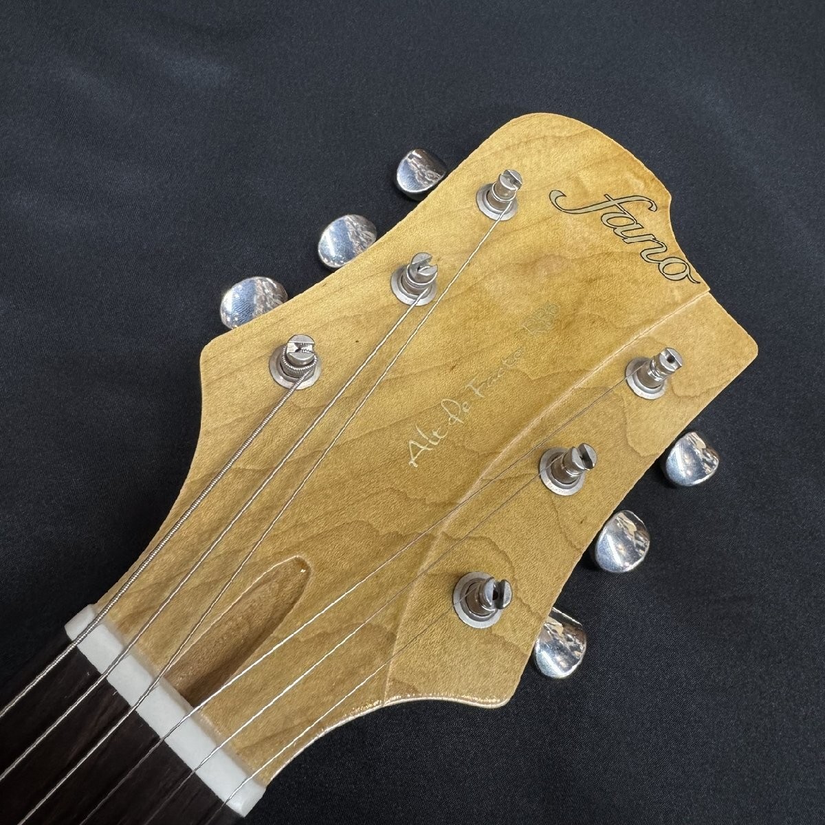Electric Guitar Fano Guitars Alt de Facto RB6T Natural Mahogany