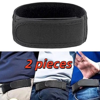 2pcs L Black Belt Bro Titan No Buckle Elastic Belt M U.S. inventory