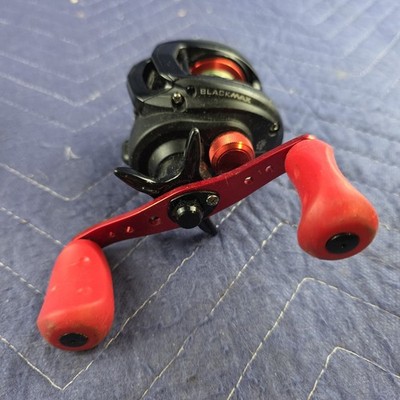 Abu Garcia Black Max Low Profile Baitcast Reel Lefthand 6.4:1 Bmax3-l Black/Red