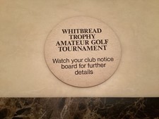 Whitbread Brewery Beermat Trophy Golfturnier