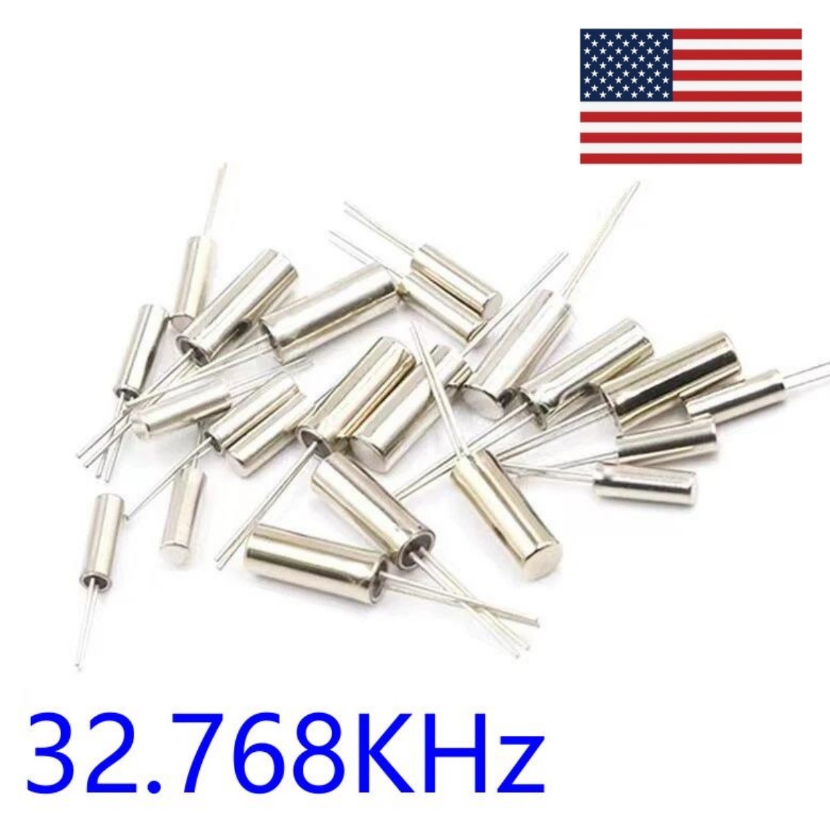 10pcs 32.768KHz 3*8mm Crystal Oscillator General Purpose Clock Watch Repair US