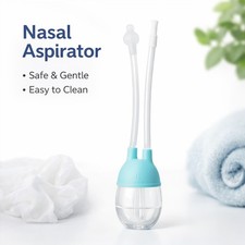 Soft Tip Baby Silicone Nasal Aspirator Vacuum Sucker Nose Mucus  Cleaner UK
