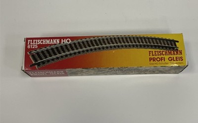 Fleischmann HO 6125 10x Curved Profi-Track Model Train Tracks Box of 10 NEW