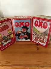 Vintage 1990's  OXO Stock Cube Tins -  3 different designs - good condition