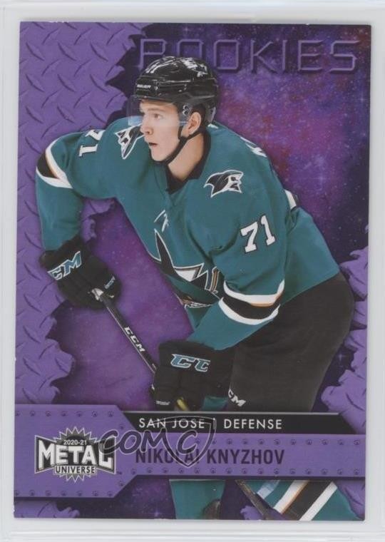 2020 Skybox Metal Universe Purple Spectrum 69/199 Nikolai Knyzhov Rookie RC 02g4