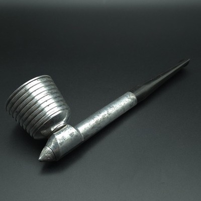 Vintage 1940s Design by Curtis Model 100 Aluminum Art Deco Tobacco Pipe