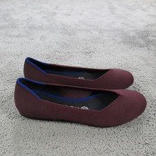 Rothy's The Flat Shoes Womens Size 7 Purple Knit Ballet Flats Washable Casual