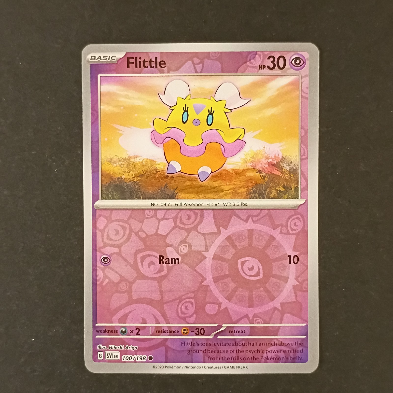 Flittle 100/198 Reverse Holo Scarlet & Violet Base Set Pokemon Card Mint