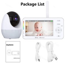 Wifi 1080P Baby Monitor 4.3" Display App Dual Control Nanny Night Vision Lullabi