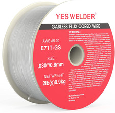 Flux Core Gasless MIG Wire, E71T-GS Mild Carbon Steel .030-Inch Diameter 2-Pound