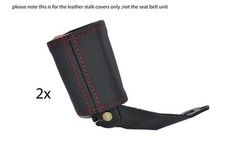 Rote Naht Für Audi Tt MK1 1998-2006 2X Frontsitz Gurt Schaft Leder Bezüge