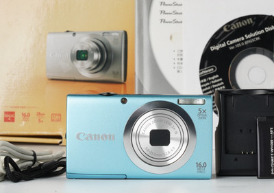 [Near Mint] Canon PowerShot A2400 IS Blue 16.0MP 5x Digital Camera #4100A