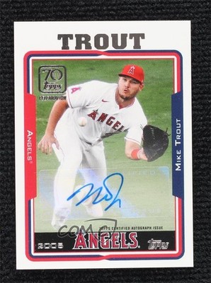 2021 70 Years of Topps Baseball Celebration VIP Party 2/10 Mike Trout Auto 1cc7