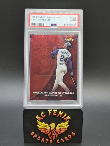 1999 Topps Finest KEN GRIFFEY Jr PSA 9 Hank Aaron Award - Mariners