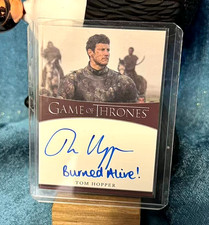 Tom Hopper Signed Auto Dickon Tarly Game of Thrones Inscription Auto HBO
