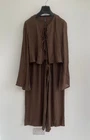 PLT Co Ord Twin Set Beach Brown Trousers + Tie Blouse Top M / 12 - BNWT