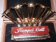 Hohner Trumpet Call Harmonica No. 220 Reissue in Original Box