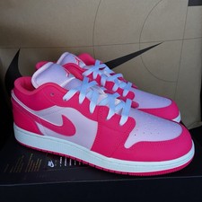 NEW Nike Air Jordan 1 Low Valentines Day Pink NBY 553560-661 Women Size 8.5 / 7Y