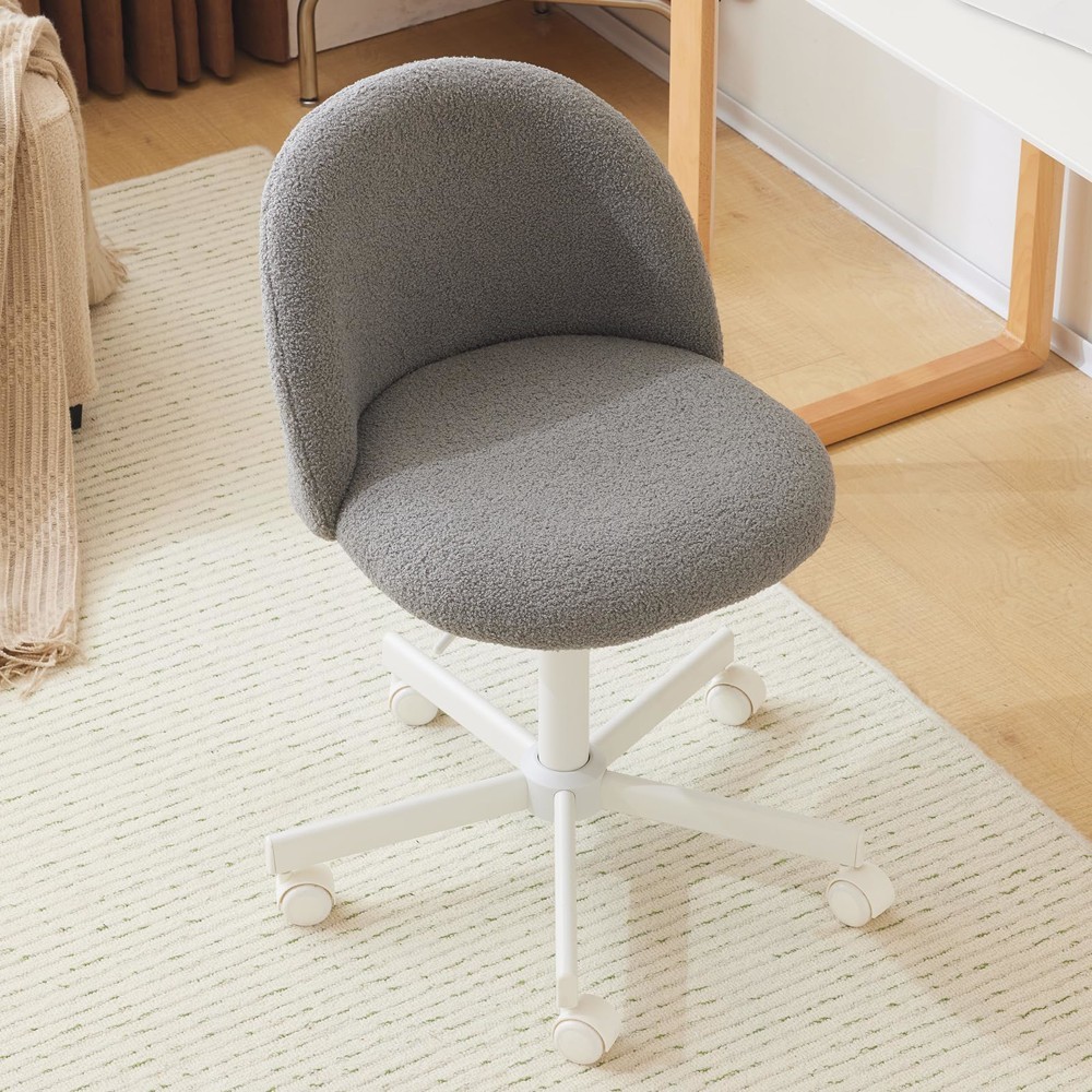 With Back, Velvet Desk Chair For Girls, Small Office