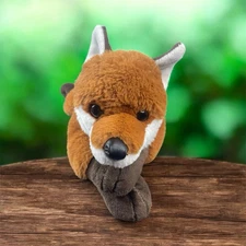 FAO Schwarz Fox Plush Laying Down Soft Woodland Animal Adorable 