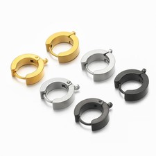 10pcs Stainless Steel Huggie Hoop Earring Hooks for DIY Jewelry Making