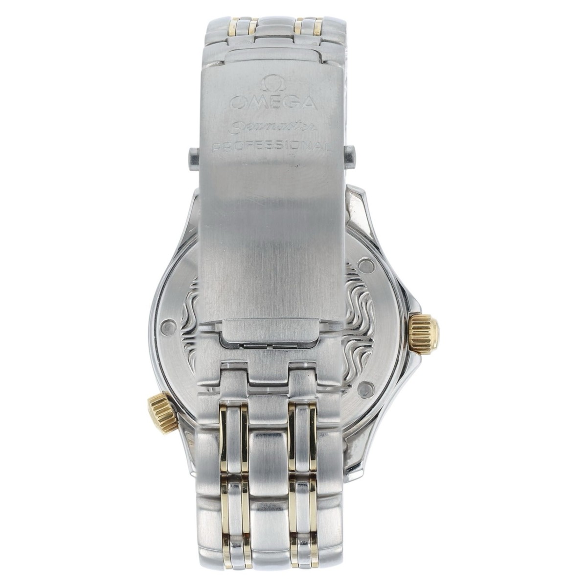 Omega Seamaster White Dial Gold & Steel 39.3mm Quartz Men's Watch