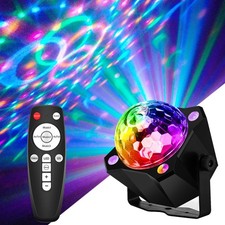 Disco Ball Lamp with Sound Activated Strobe Light and Remote Control, Party L...