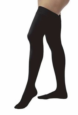 Jobst Opaque Silicone Dot Band Thigh CT 20-30mmHg Classic Black Small