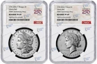 2026-P Reverse Proof $1 Morgan & Peace Silver Dollar 2pc Set NGC PF69 -Presale