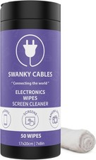Swanky Cables Screen Cleaner Wipes: Electronic Wipes for Screens - Computer