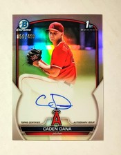 Caden Dana 2023 1st Bowman Chrome AUTO REFRACTOR 059/499 Angels #CPA-CD RC Y6