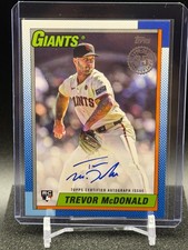 Trevor McDonald 2025 Topps 1990 Baseball Autographs #90B2-TMC (RC) - Giants