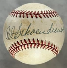 RED SCHOENDIENST AUTOGRAPH SIGNED RAWLINGS ONL BASEBALL CARDINALS HOF JSA