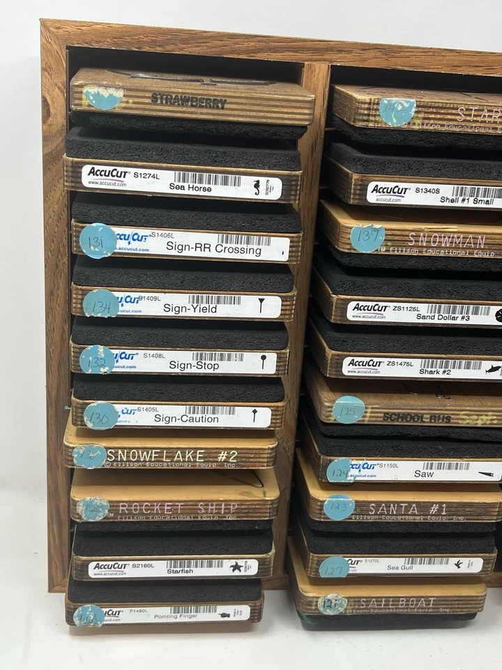 Lot 29 Ellison Educat 4" Accu-Cut Animals, Machines, Shapes Cutting Dies 5x6 - Image 2 of 4