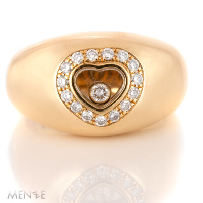 Ring Chopard Happy Diamonds 82/2788 in 750/- Gelbgold - RW55 Herz (22678)