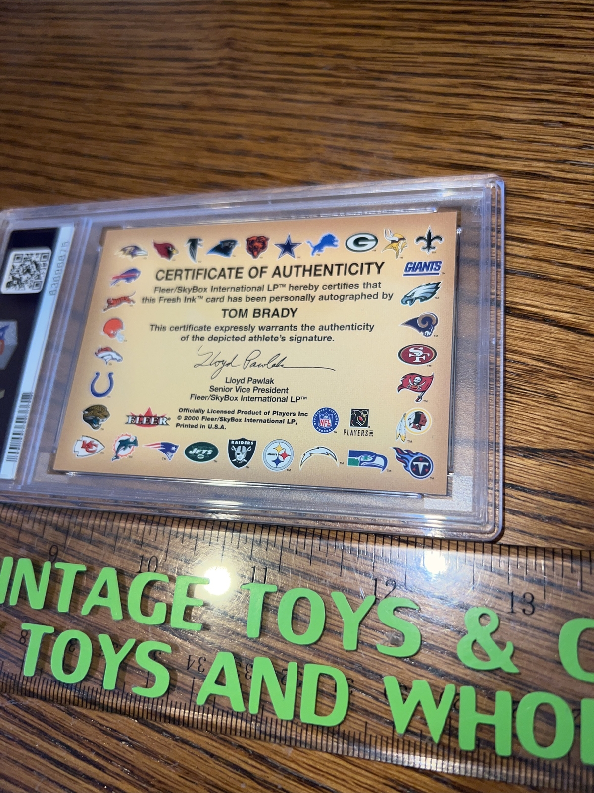 TOM BRADY 2000 FLEER AUTOGRAPHICS AUTO ROOKIE PSA 7 NEW ENGLAND PATRIOTS 🔥 view 6