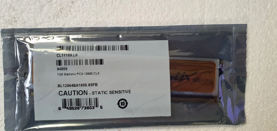 Crucial Ballistix 2GB (2 x 1GB) DDR3 1066 (PC2 8500) Dual Inc Vat SALEd HH 21 - Image 3 of 4