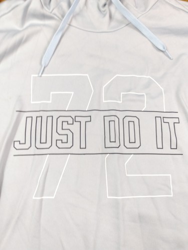 Nike Swoosh Just Do It 72 Pullover Sudadera con Capucha Azul Marino Para Hombre Talla M - Imagen 4 de 11