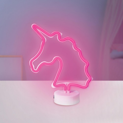 Illuminate Neon Light Unicorn 28cm Pink, isAlbi IS82041 - Picture 4 of 6