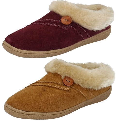 Ladies Clarks Warmlined Winter Slippers Eskimo Snow