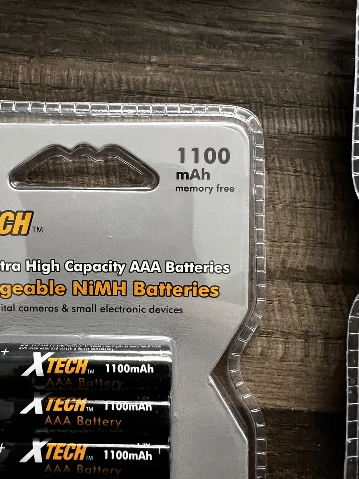 Baterías recargables Xtech 16 AAA ultra alta capacidad 1100 mAh Ni-MH paquete de 16/U Foto 4 de 4