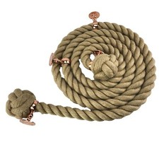 24mm Natural Hemp Bannister Handrail Stair Rope x 12 FT c/w 4 Copper Fittings
