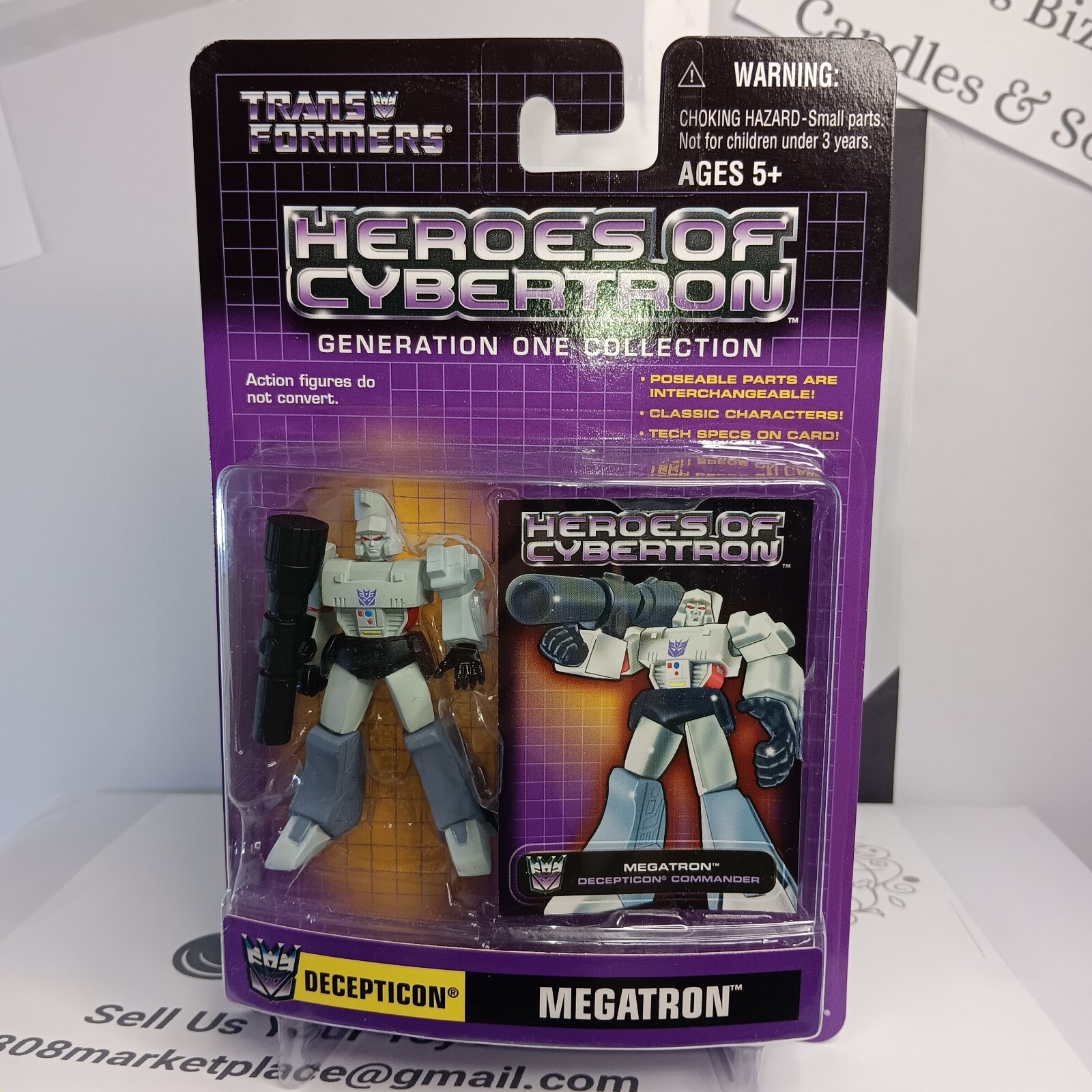 Transformers G1 Heroes of Cybertron MEGATRON Hasbro 2001 - Factory Sealed