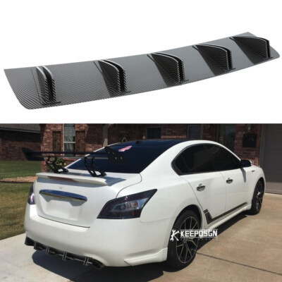 5 Fins Rear Diffuser Spoiler Splitter Bumper Lip For Nissan Maxima 2009-2015